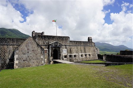 Brimstone Hill Fortress, UNESCO World Heritage Site, St. Kitts, St. Kitts and Nevis, Leeward Islands, West Indies, Caribbean, Central America Stock Photo - Premium Royalty-Free, Code: 6119-08170246