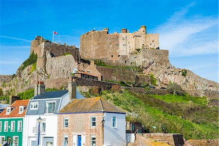 Castle of Mont Orgueil, Jersey, Channel Islands, United Kingdom, Europe Stockbilder - Premium RF Lizenzfrei, Bildnummer: 6119-08170209