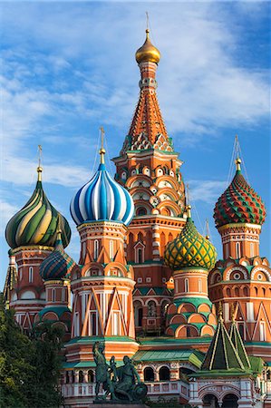 St. Basils Cathedral in Red Square, UNESCO World Heritage Site, Moscow, Russia, Europe Photographie de stock - Premium Libres de Droits, Code: 6119-08126537