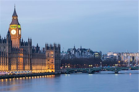 england travel not people - Houses of Parliament, UNESCO World Heritage Site, Westminster, London, England, United Kingdom, Europe Foto de stock - Sin royalties Premium, Código: 6119-08242892