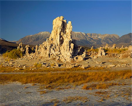 Tufas (calcium carbonate), Mono Lake, Tufa State Reserve, California, United States of America, North America Photographie de stock - Premium Libres de Droits, Code: 6119-08266332