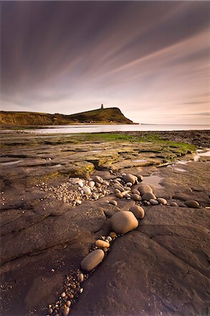 simsearch:6119-07651805,k - View across Kimmeridge Bay at dusk towards Hen Cliff and Clavell Tower, Perbeck District, Dorset, England, United Kingdom, Europe Stock Photo - Premium Royalty-Free, Code: 6119-08266440