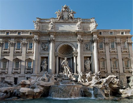 fontana di trevi - Trevi fountain, Rome, Lazio, Italy, Europe Fotografie stock - Premium Royalty-Free, Codice: 6119-08266554