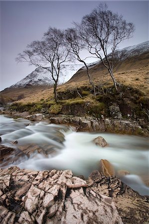 picture of river brooks in winter - River Etive flowing through a narrow granite gorge, Glen Etive, Highland, Scotland, United Kingdom, Europe Stock Photo - Premium Royalty-Free, Code: 6119-08266514