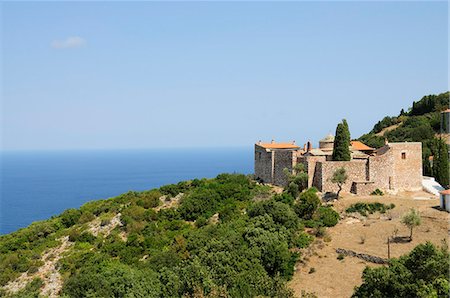 skopelos island - Monastery Agia Varvara, Skopelos, Sporades Islands, Greek Islands, Greece, Europe Fotografie stock - Premium Royalty-Free, Codice: 6119-08267033