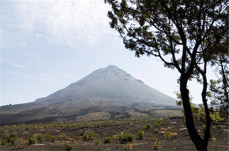 fogo cape verde - View from the caldera of the volcano of Pico de Fogo, Fogo (Fire), Cape Verde Islands, Africa Stock Photo - Premium Royalty-Free, Code: 6119-08267250