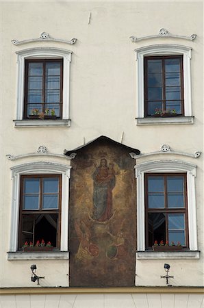 Houses in Main Market Square (Rynek Glowny), Old Town District (Stare Miasto), Krakow (Cracow), UNESCO World Heritage Site, Poland, Europe Photographie de stock - Premium Libres de Droits, Code: 6119-08267238