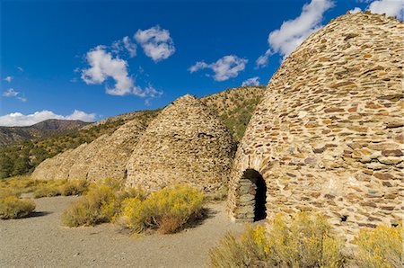 The Charcoal Kilns, bee-hive structure, designed by Swiss engineers, built by Chinese labourers in 1879, Panamint range, Emigrant Canyon Road, Death Valley National Park, California, United States of America, North America Stock Photo - Premium Royalty-Free, Code: 6119-08267426