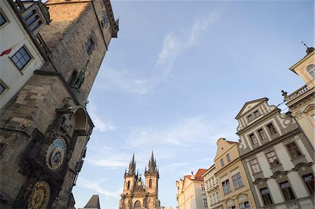 simsearch:841-02925084,k - Clock, Old Town Sq, Prague, Czechoslovakian Republic Stock Photo - Premium Royalty-Free, Code: 6119-08267593