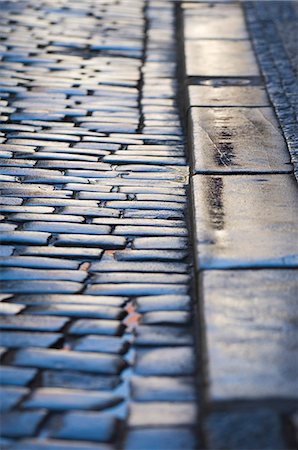 street backgrounds - Cobble Stone Road,Prague,Czechoslovakian Republic Stock Photo - Premium Royalty-Free, Code: 6119-08267596