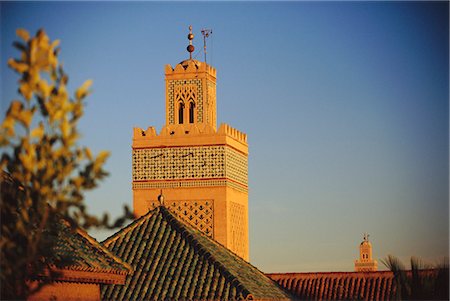 Rooftops,Marrakech,Morocco Foto de stock - Sin royalties Premium, Código: 6119-08267518