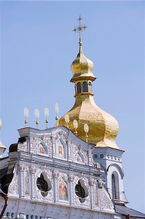 simsearch:6119-08269834,k - Dormition Cathedral (Uspensky Sobor), The Lavra, UNESCO World Heritage Site, Kiev, Ukraine, Europe Photographie de stock - Premium Libres de Droits, Code: 6119-08267941