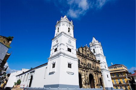 Cathedral, historical old town, UNESCO World Heritage Site, Panama City, Panama, Central America Photographie de stock - Premium Libres de Droits, Code: 6119-08268137