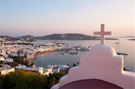 Mykonos Town, Chora, Mykonos, Cyclades, Greek Islands, Greece, Europe Foto de stock - Sin royalties Premium, Código: 6119-08268284