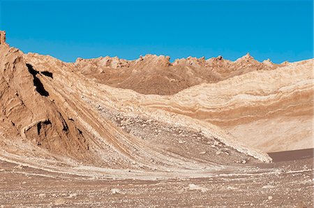 Valle de la Luna (Valley of the Moon), Atacama Desert, Chile, South America Foto de stock - Sin royalties Premium, Código: 6119-08268299