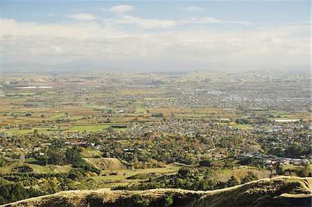 View of Havelock North and Hastings from Te Mata Peak, Hawke's Bay, North Island, New Zealand, Pacific Stock Photo - Premium Royalty-Free, Code: 6119-08268472