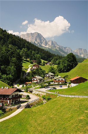 simsearch:6119-08268560,k - Maria Gern and Untersberg, Berchtesgadener Land, Bavaria, Germany, Europe Stock Photo - Premium Royalty-Free, Code: 6119-08268555