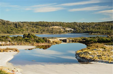 Sloop Lagoon, Bay of Fires, Bay of Fires Conservation Area, Tasmania, Australia, Pacific Foto de stock - Sin royalties Premium, Código: 6119-08268674