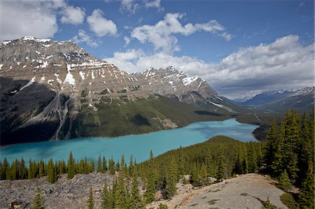 simsearch:6119-08269831,k - Peyto Lake, Banff National Park, UNESCO World Heritage Site, Rocky Mountains, Alberta, Canada, North America Foto de stock - Sin royalties Premium, Código: 6119-08268968