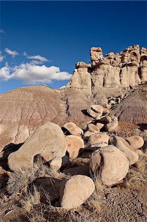 Badlands, Petrified Forest National Park, Arizona, United States of America, North America Photographie de stock - Premium Libres de Droits, Code: 6119-08269088