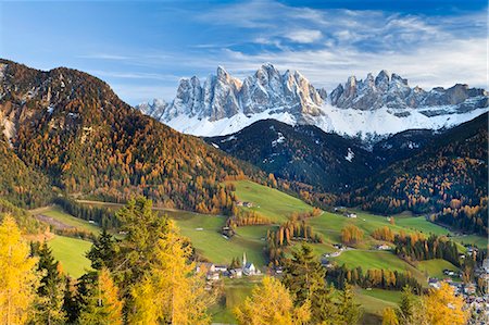 dolomite snow - Mountains of the Geisler Gruppe/Geislerspitzen, Dolomites, Trentino-Alto Adige, Italy, Europe Photographie de stock - Premium Libres de Droits, Code: 6119-08269266