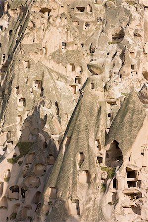 simsearch:841-02722375,k - Old troglodytic cave dwellings in Uchisar, Cappadocia, Anatolia, Turkey, Asia Minor, Eurasia Photographie de stock - Premium Libres de Droits, Code: 6119-08269365