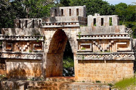 Gateway Arch, Labna, Mayan ruins, Yucatan, Mexico, North America Stock Photo - Premium Royalty-Free, Code: 6119-08269452