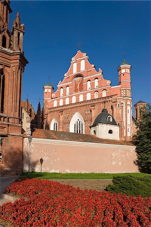 St. Francis and Bernardine Church, Vilnius, Lithuania, Baltic States, Europe Foto de stock - Royalty Free Premium, Número: 6119-08269407