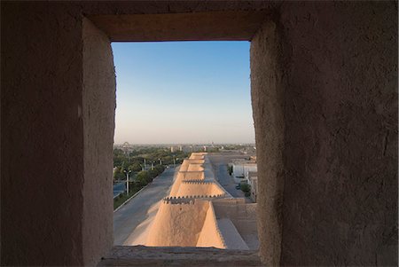 The fortified walls of Khiva, UNESCO World Heritage Site, Uzbekistan, Central Asia Stock Photo - Premium Royalty-Free, Code: 6119-08269579