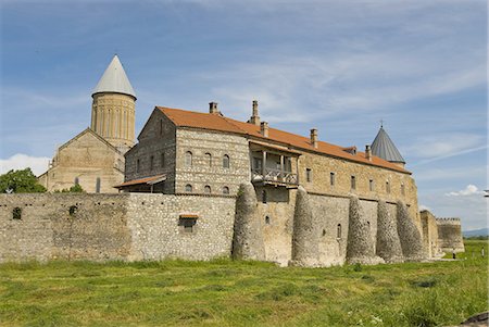 Famous cathedral of Alaverdi, Kakheti province, Georgia, Caucasus, Central Asia, Asia Stock Photo - Premium Royalty-Free, Code: 6119-08269687