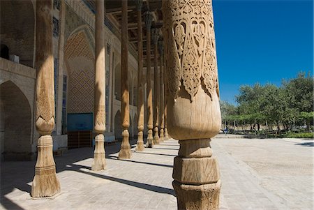 simsearch:6119-08266382,k - Bolo Hauz Mosque, UNESCO World Heritage Site, Bukhara, Uzbekistan, Central Asia Foto de stock - Sin royalties Premium, Código: 6119-08269756