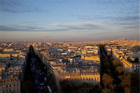 simsearch:6119-08268564,k - View of Paris from the top of the Arc de Triomphe, Paris, France, Europe Stock Photo - Premium Royalty-Free, Code: 6119-08269793