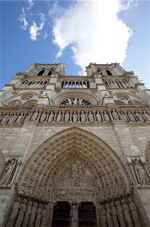 simsearch:640-06051593,k - Western facade, Notre Dame, UNESCO World Heritage Site, Paris, France, Europe Stock Photo - Premium Royalty-Free, Code: 6119-08269795