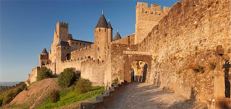 simsearch:6119-08351209,k - La Cite, medieval fortress city, Carcassonne, UNESCO World Heritage Site, Languedoc-Roussillon, France, Europe Foto de stock - Royalty Free Premium, Número: 6119-08351203