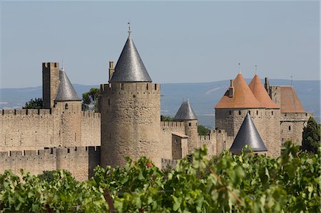 simsearch:6119-08351209,k - The medieval walled town of Carcassonne, UNESCO World Heritage Site, Languedoc-Roussillon, France, Europe Foto de stock - Royalty Free Premium, Número: 6119-08351341