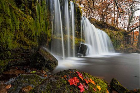 europe landmark not people - Sqwd Ddwli Waterfall, near Pontneddfechan, Afon Pyrddin, Powys, Brecon Beacons National Park, Wales, United Kingdom, Europe Stock Photo - Premium Royalty-Free, Code: 6119-08420456