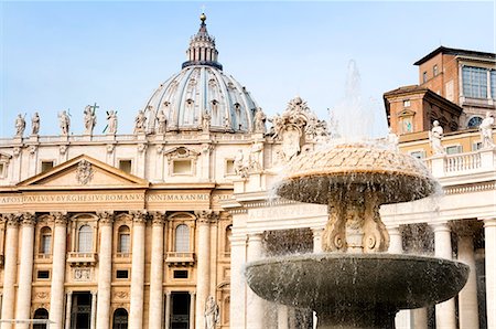roman catholic - St. Peters' dome, Vatican City, UNESCO World Heritage Site, Rome, Lazio, Italy, Europe Stock Photo - Premium Royalty-Free, Code: 6119-08542003