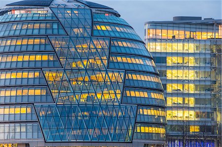 City Hall, London, England, United Kingdom, Europe Foto de stock - Sin royalties Premium, Código: 6119-08568349