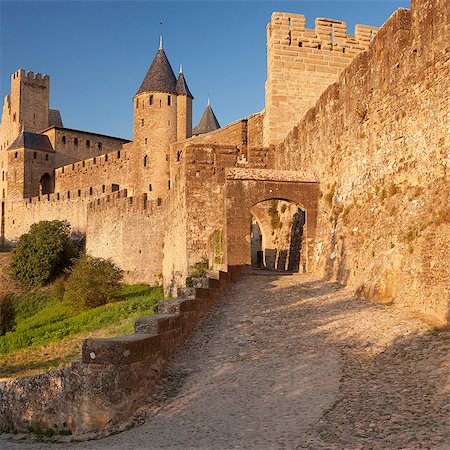 simsearch:6129-09044388,k - La Cite, medieval fortress city, Carcassonne, UNESCO World Heritage Site, Languedoc-Roussillon, France, Europe Foto de stock - Royalty Free Premium, Número: 6119-08517998