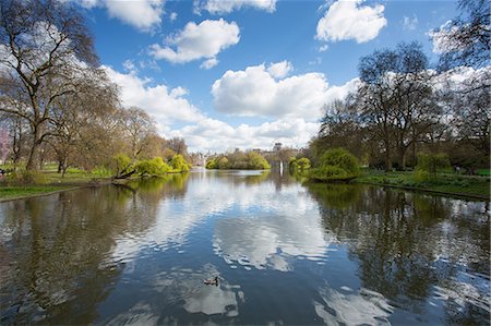 royal park - St. James's Park, Whitehall, Westminster, London, England, United Kingdom, Europe Stock Photo - Premium Royalty-Free, Code: 6119-08641221