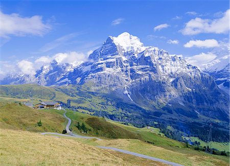 simsearch:6119-08740872,k - View from Grindelwald-Frist to Wetterhorn, Bernese Oberland, Swiss Alps, Switzerland, Europe Photographie de stock - Premium Libres de Droits, Code: 6119-08740044