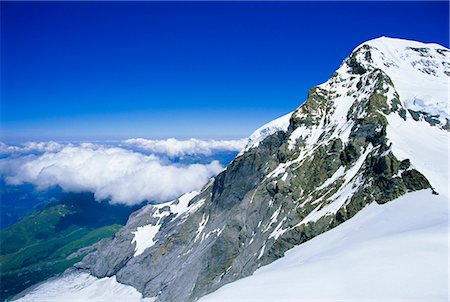 simsearch:6119-08740458,k - Monch (13449 ft) mountain, Bernese Oberland, Swiss Alps, Switzerland, Europe Foto de stock - Sin royalties Premium, Código: 6119-08740039