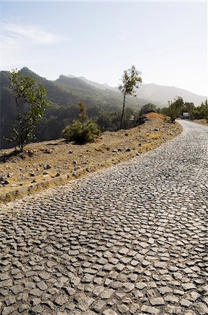 santo antao island - Cobblestone road on way to Ribiera Grande from Porto Novo, Santo Antao, Cape Verde Islands, Africa Stock Photo - Premium Royalty-Free, Code: 6119-08740167