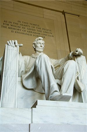 simsearch:600-01195878,k - Statue of Abraham Lincoln in the Lincoln Memorial, Washington D.C. (District of Columbia), United States of America, North America Stockbilder - Premium RF Lizenzfrei, Bildnummer: 6119-08740184