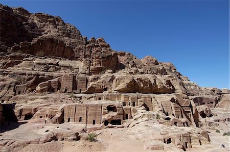 simsearch:610-01577864,k - Nabatean Tombs, Petra, UNESCO World Heritage Site, Jordan, Middle East Photographie de stock - Premium Libres de Droits, Code: 6119-08740467