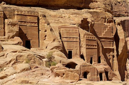 simsearch:841-03057601,k - Nabatean tombs, Petra, UNESCO World Heritage Site, Jordan, Middle East Stock Photo - Premium Royalty-Free, Code: 6119-08740482