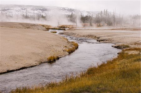 Black Sand Basin, Yellowstone National Park, UNESCO World Heritage Site, Wyoming, United States of America, North America Stock Photo - Premium Royalty-Free, Code: 6119-08740545