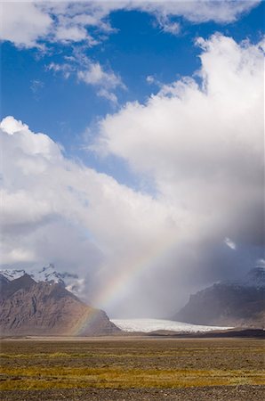 Vatnajokull glacier, Skaftafell National Park, South coast, Iceland, Polar Regions Stockbilder - Premium RF Lizenzfrei, Bildnummer: 6119-08740562