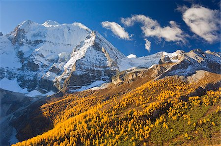 sichuan landscape - Xiannairi mountain, Yading Nature Reserve, Sichuan Province, China, Asia Stock Photo - Premium Royalty-Free, Code: 6119-08740943