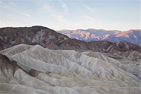 First light at Zabriskie Point, Death Valley National Park, California, United States of America, North America Photographie de stock - Premium Libres de Droits, Code: 6119-08741359